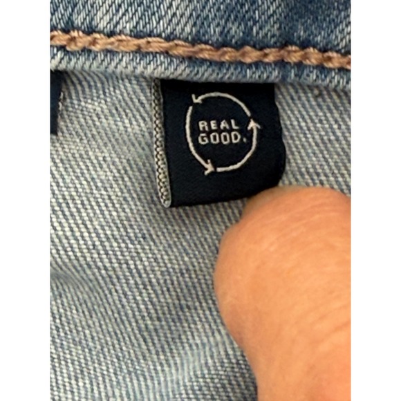 American Eagle Next Level Stretch High Rise Flare Jeans Light Wash Distressed 6 - Picture 11 of 14